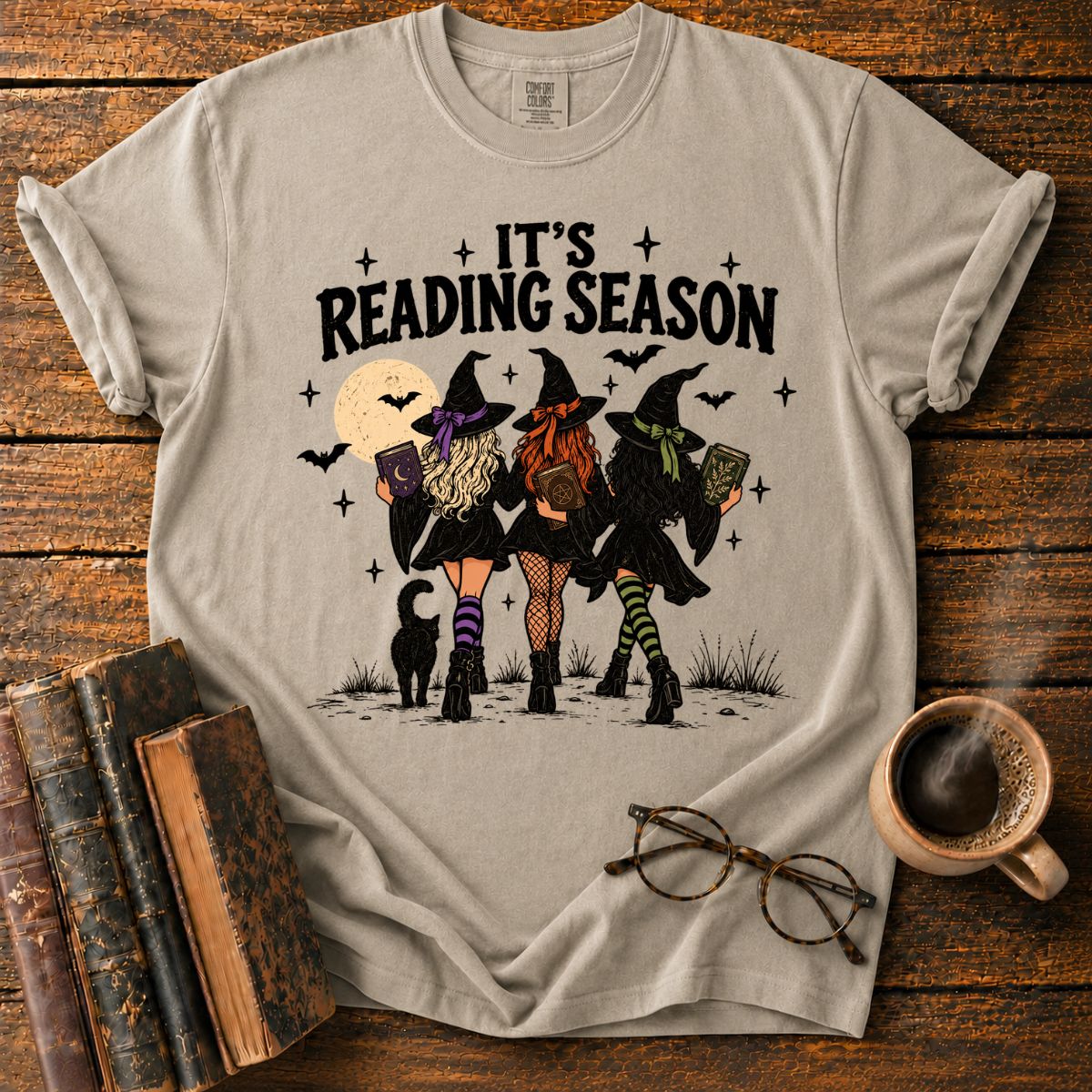 It's Reading Season Witches Halloween T-Shirt
