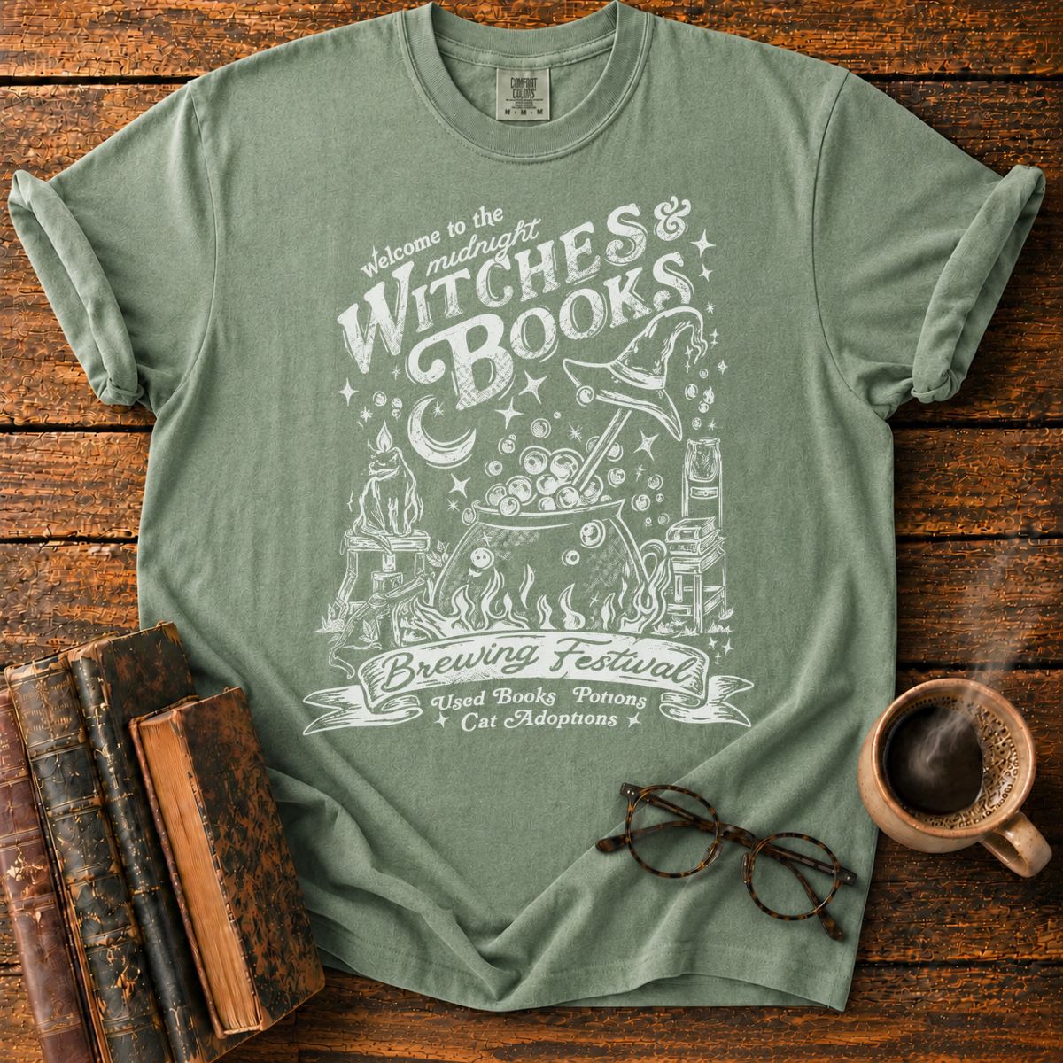 Midnight Witches and Books Festival T-Shirt