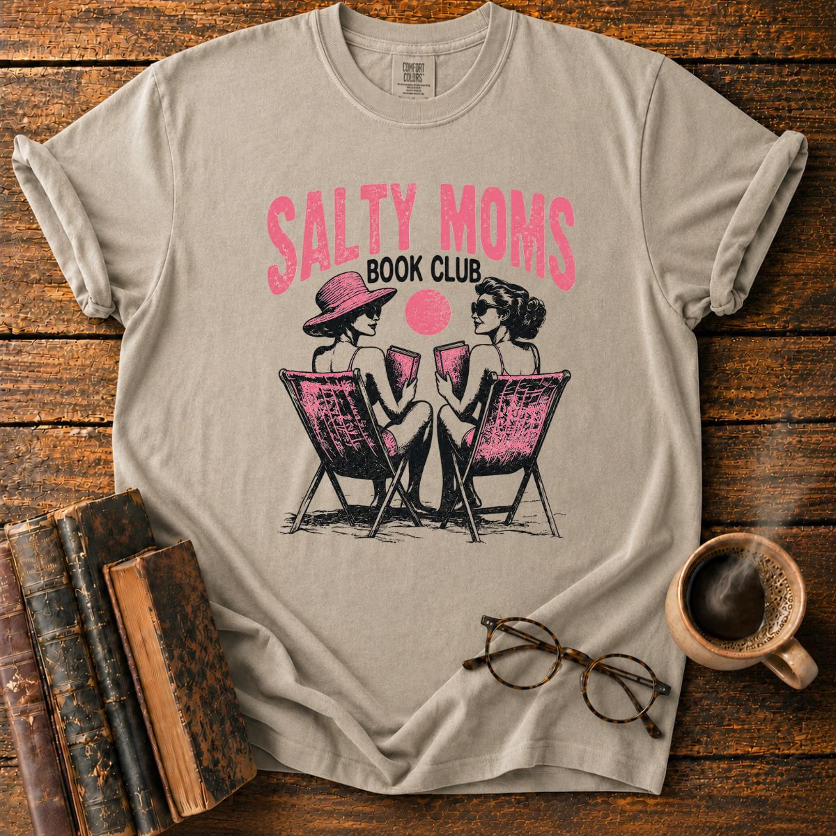 Salty Moms Beach Book Club T-Shirt