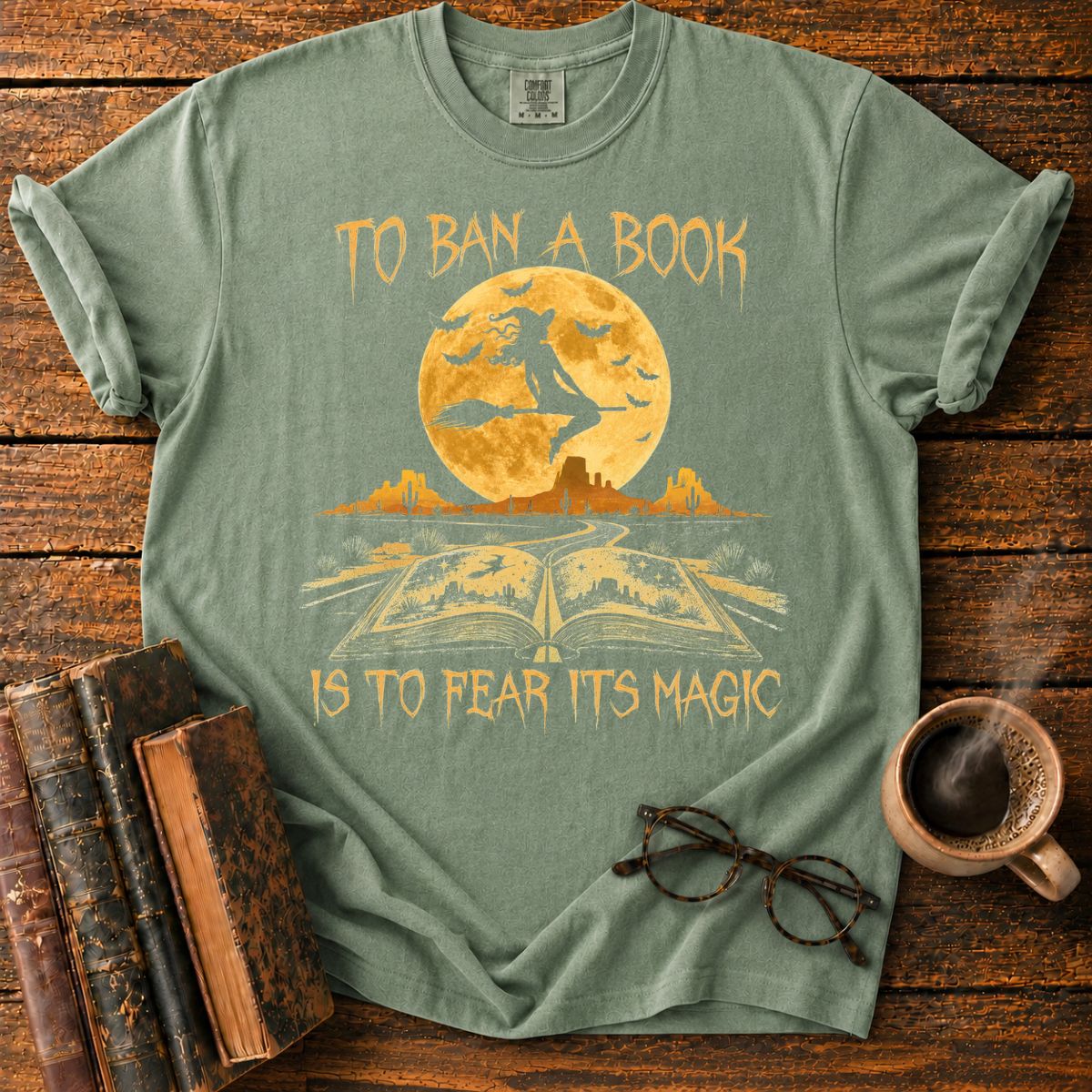 Magic Book on the Desert Highway T-Shirt