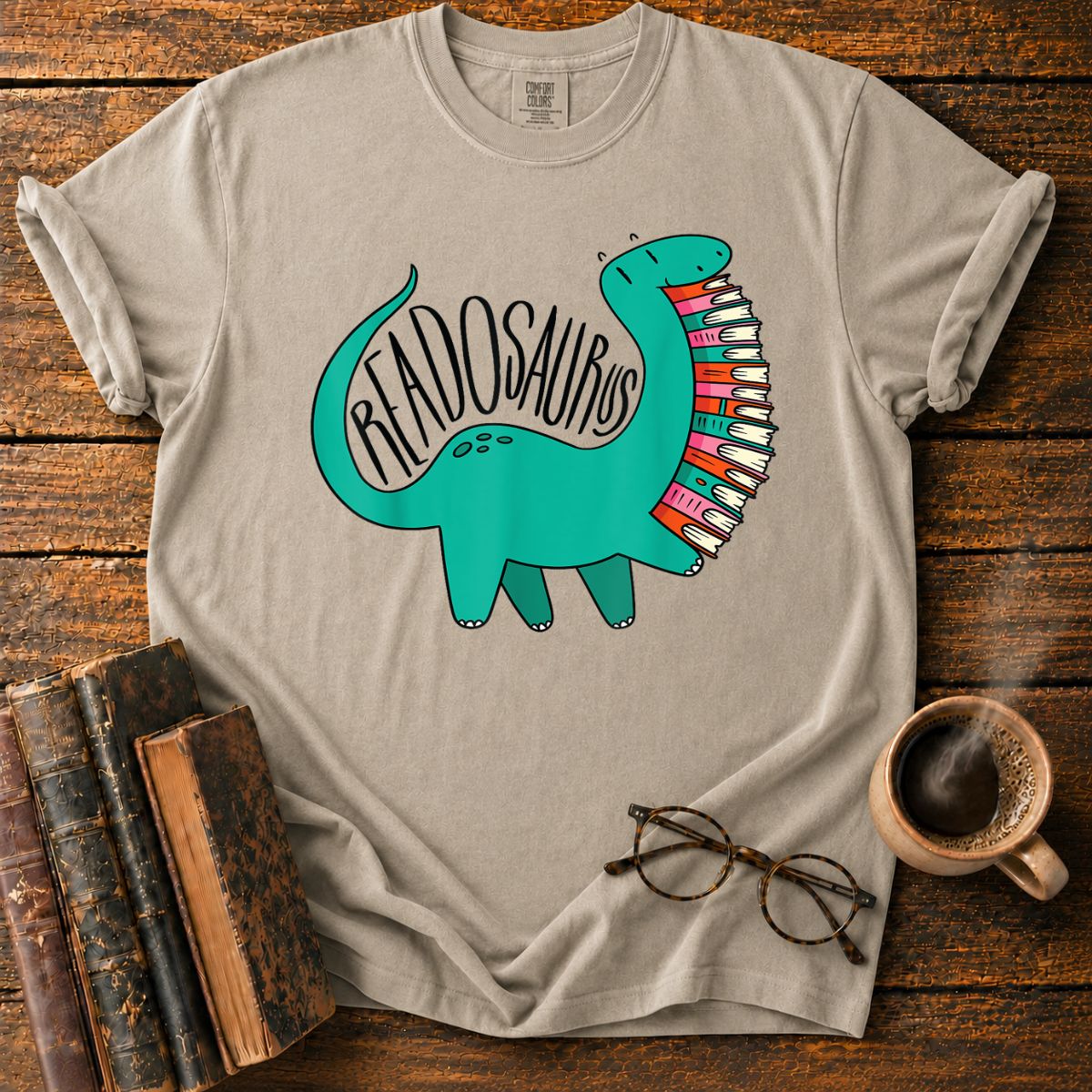 Funny Book Readosaurus T-Shirt