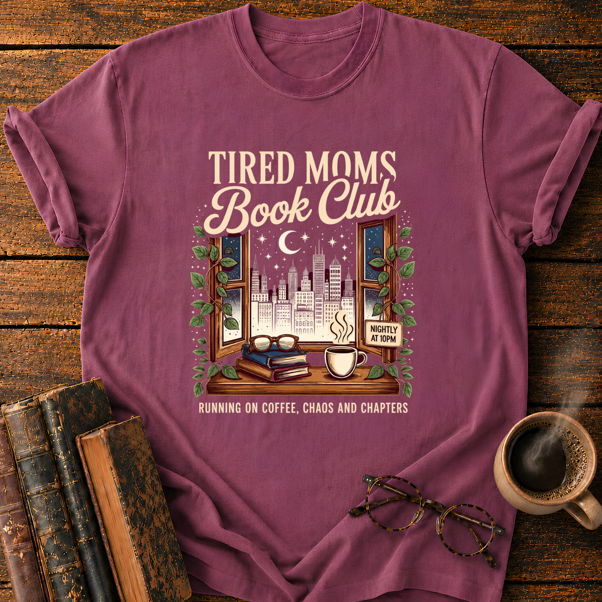 Tired Moms Book Club T-Shirt
