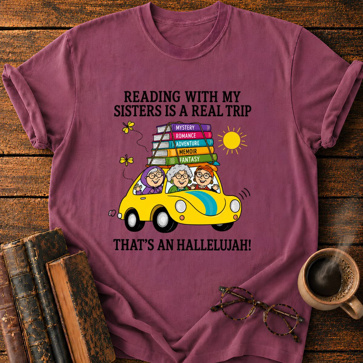 Reading Sisters’ Book Road Trip T-Shirt