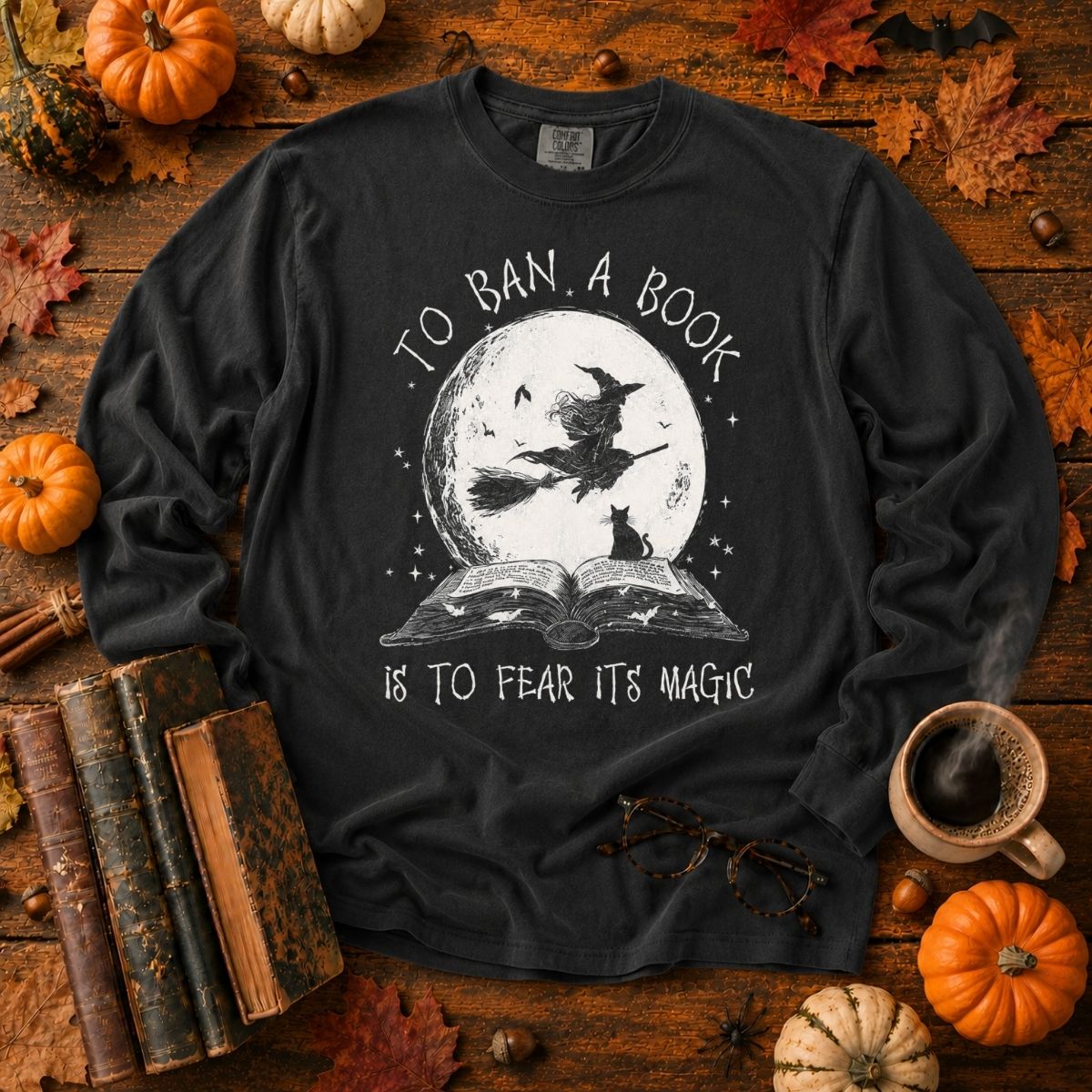 To Ban a Book’s Moonlit Magic Long Sleeve T-Shirt