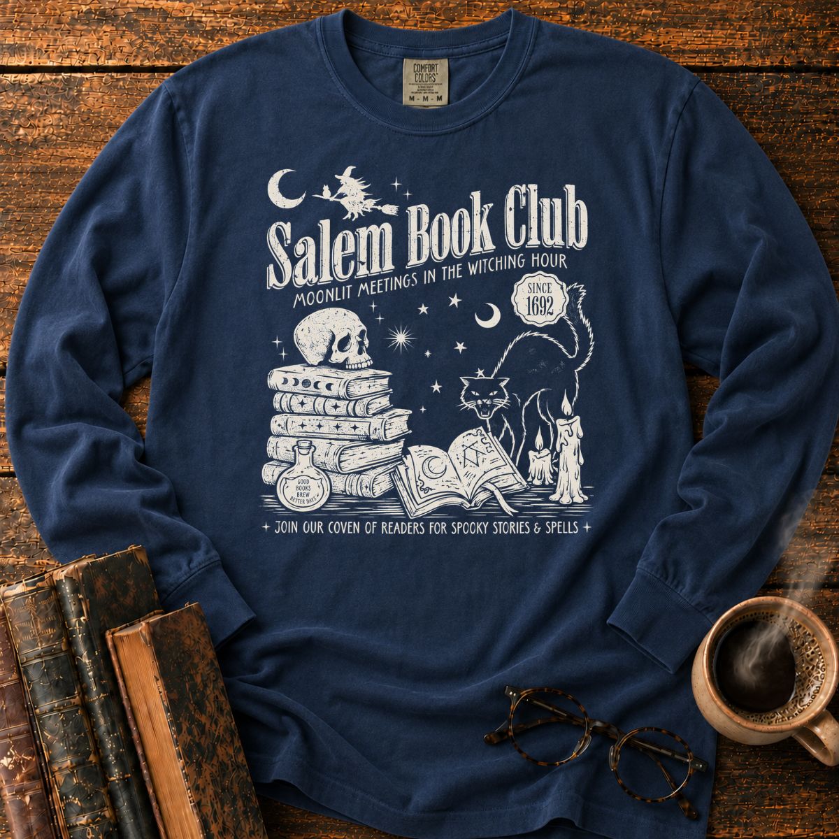 Salem Book Club Witchy LS T-Shirt