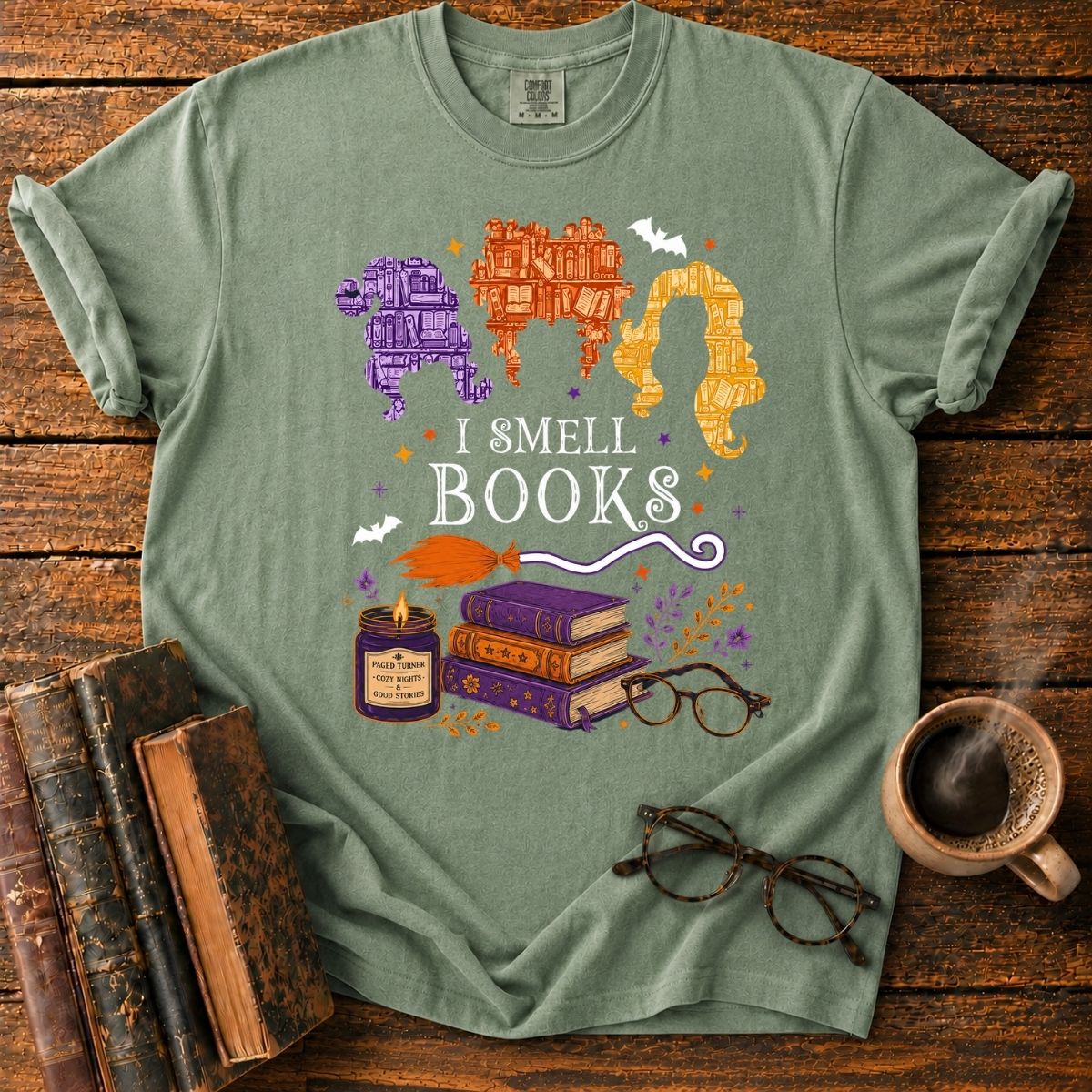 I Smell Books_ Magical Reading Night T-Shirt