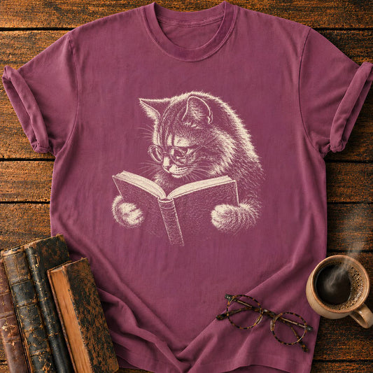 Bookish Cat T-Shirt