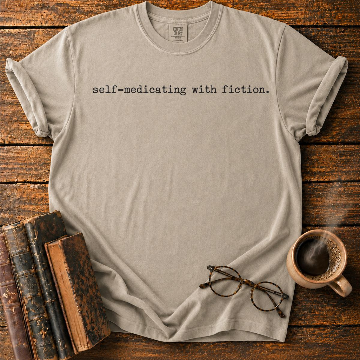 Self Medicating With Fiction Minimalist T-Shirt