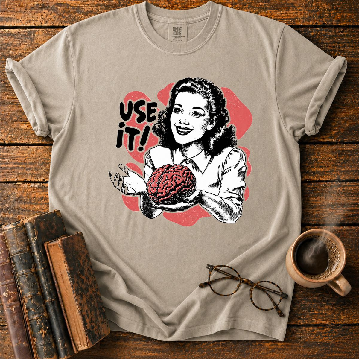 Use It! Retro Brainpower T-Shirt