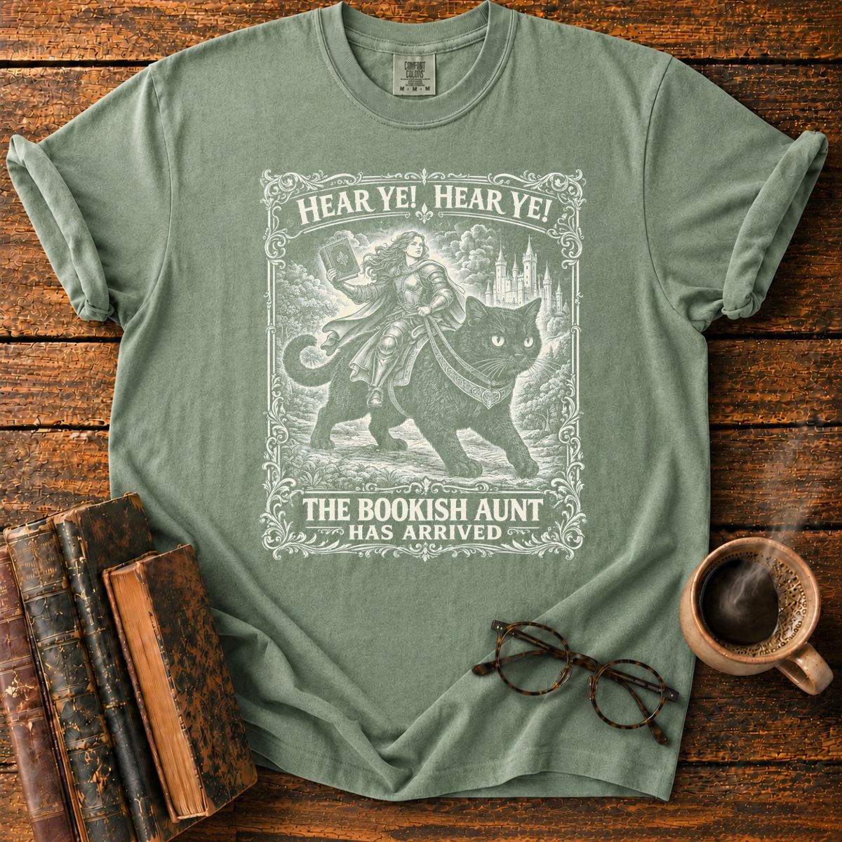 The Bookish Aunt Arrived T-Shirt