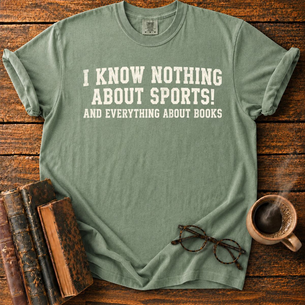 I Know Nothing About Sports Book Lover T-Shirt