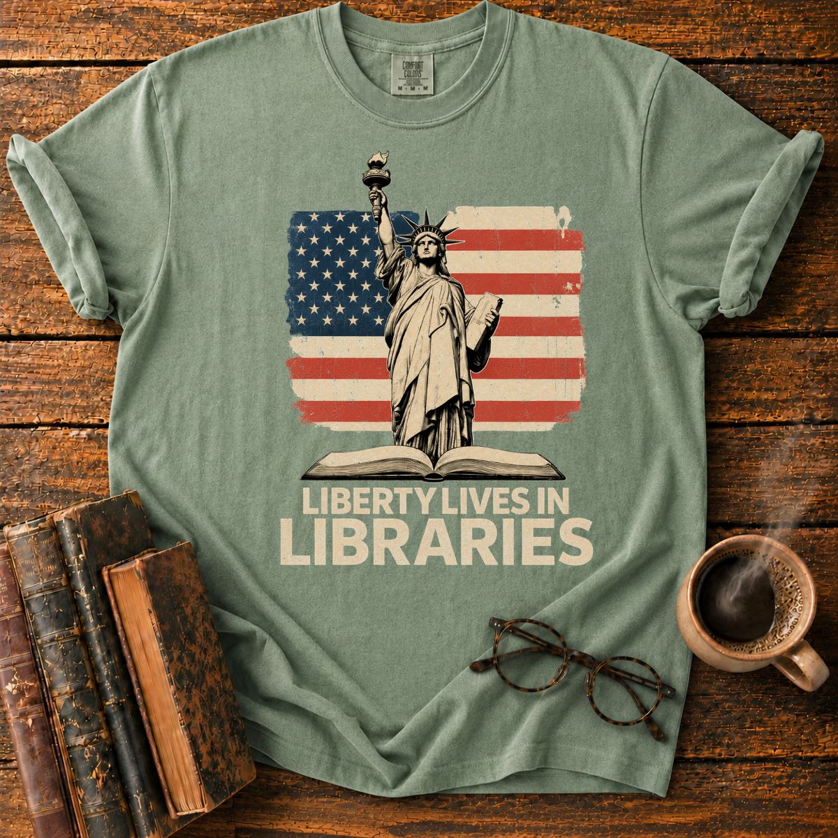 Liberty Lives in Libraries T-Shirt