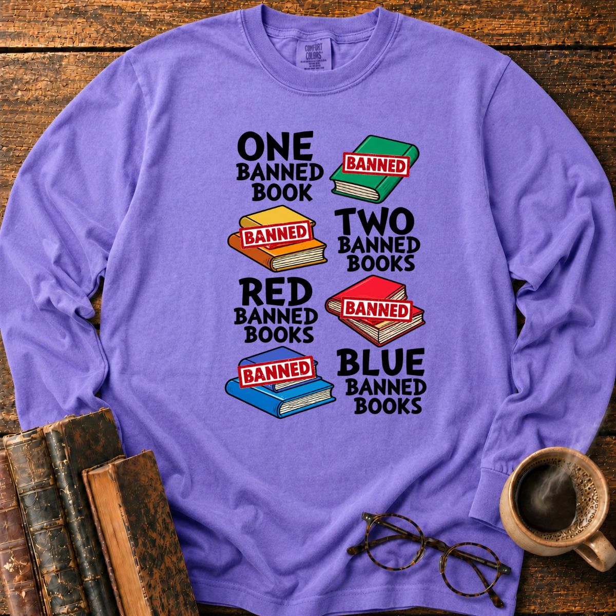 One Banned Book Two Banned Books LS T-Shirt