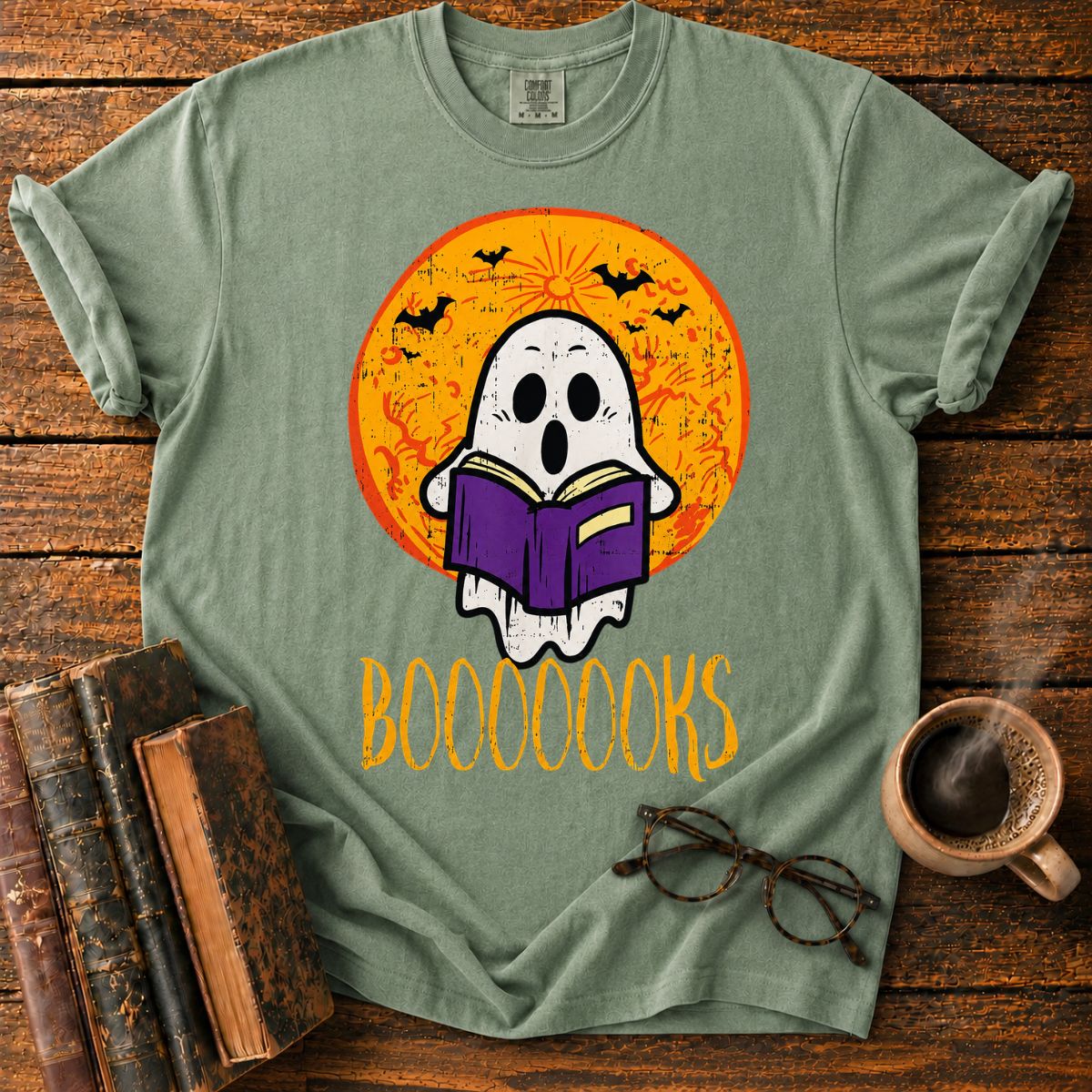Ghostly Halloween Book Night T-Shirt