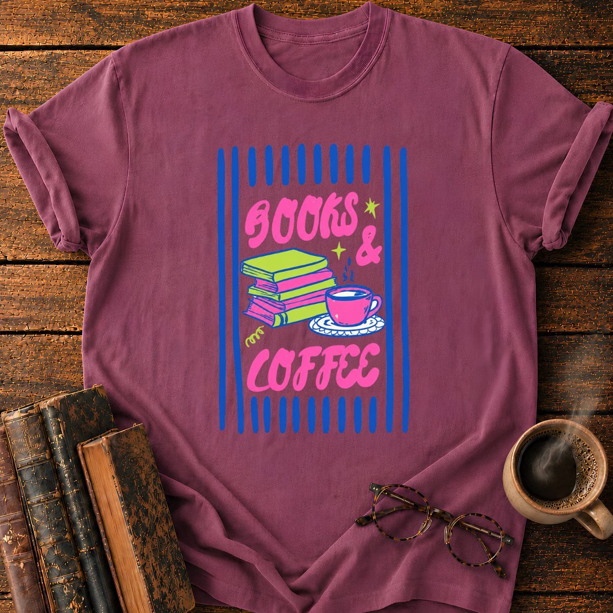 Books & Coffee T-Shirt