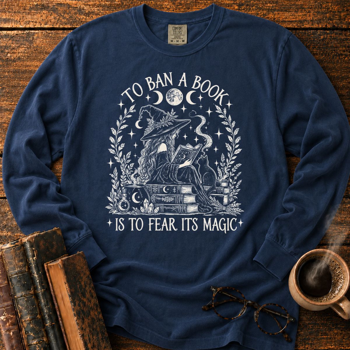 To Ban a Book_ Fear Its Magic LS T-Shirt