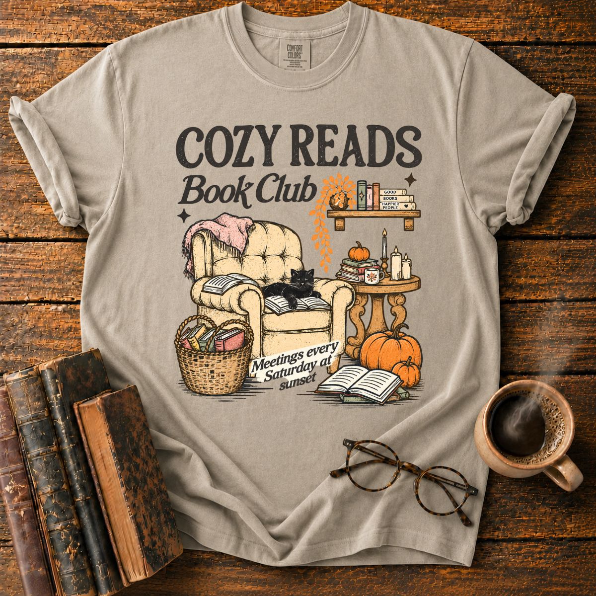 Cozy Reads Book Club Autumn T-Shirt