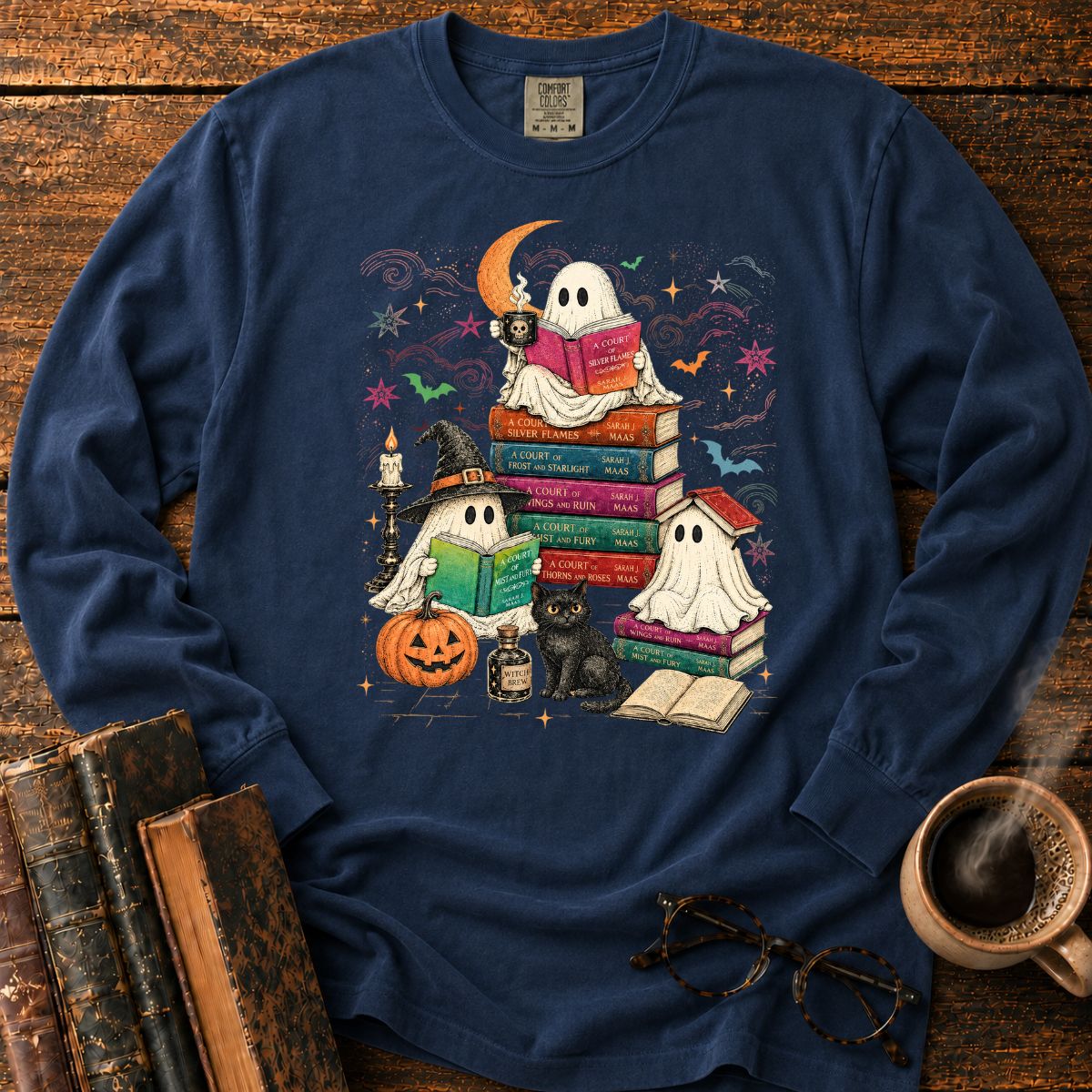 Ghost Readers LS T-Shirt