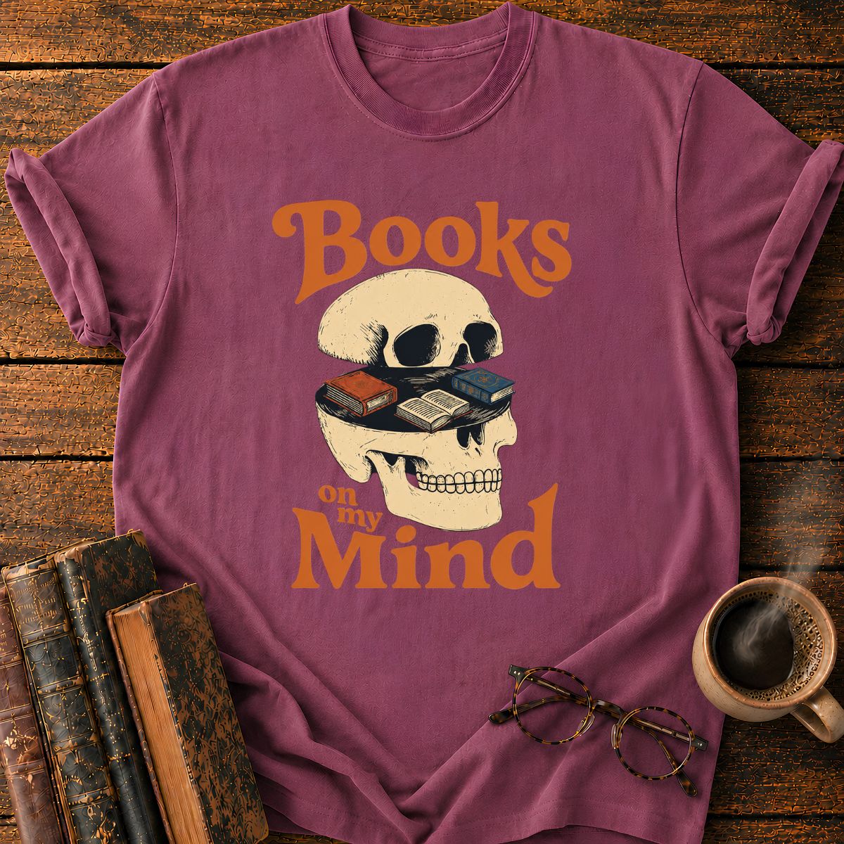 Books on My Mind Vintage T-Shirt