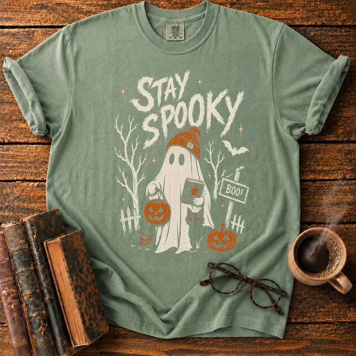Stay Spooky Ghost Halloween T-Shirt
