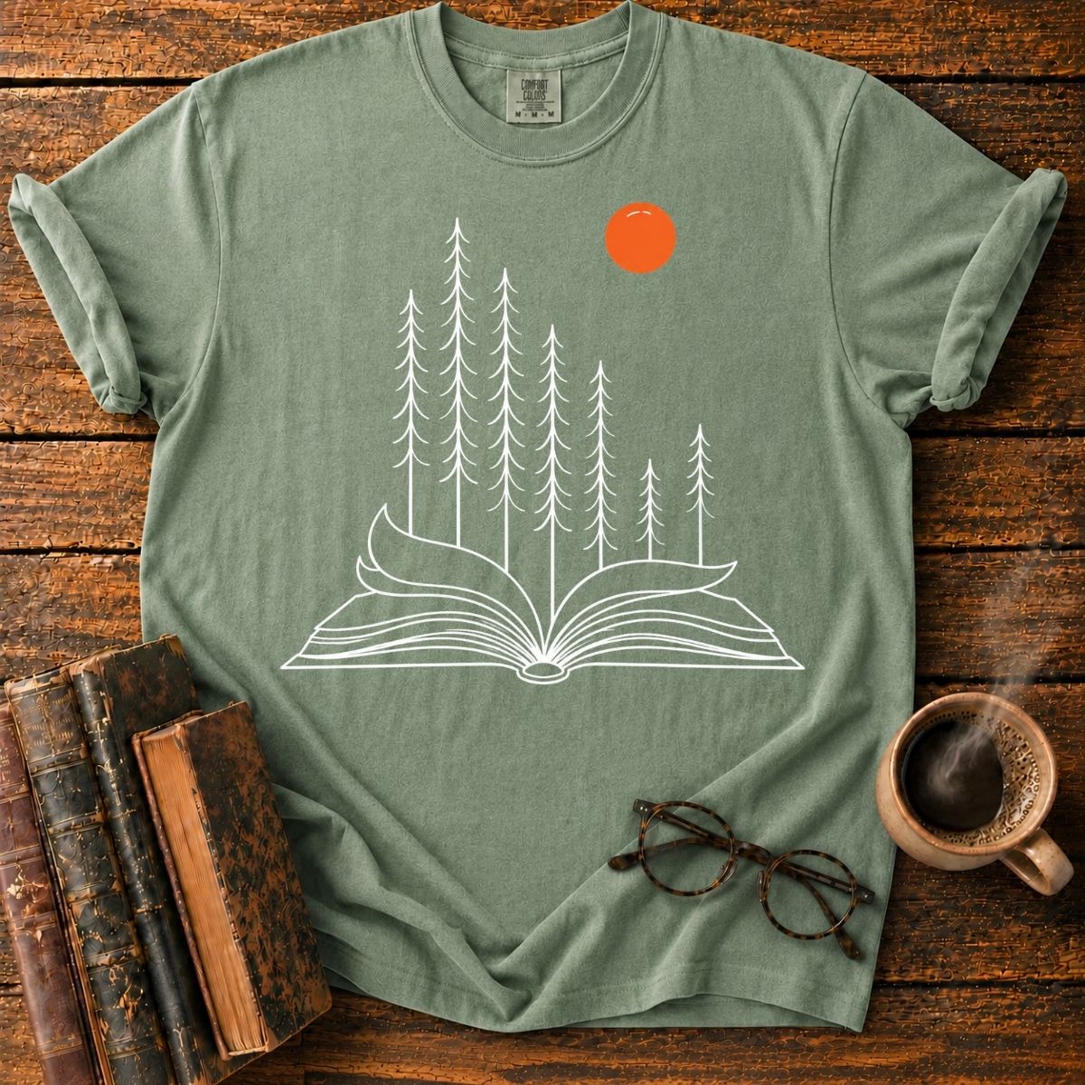 Forest of Pages at Sunset T-Shirt