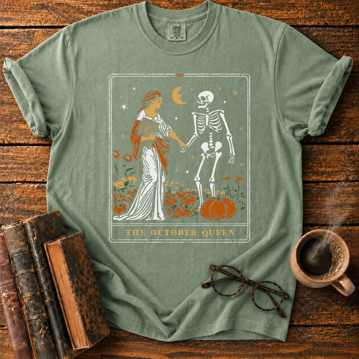 The October Queen Tarot Card T-Shirt
