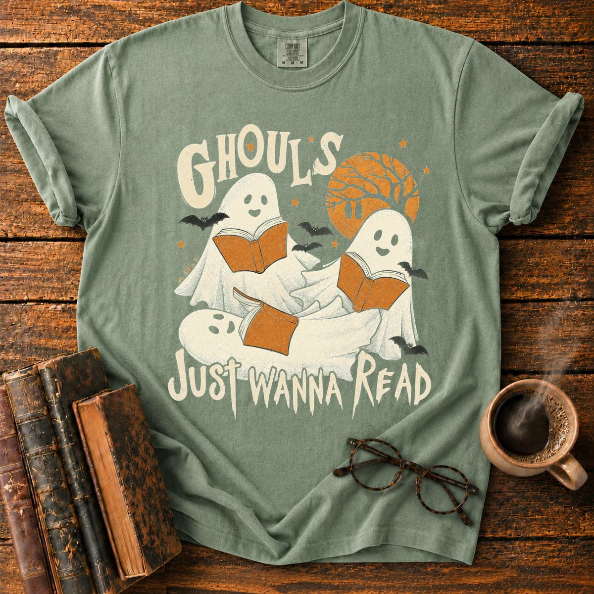 Ghouls Just Wanna Read Ghost T-Shirt