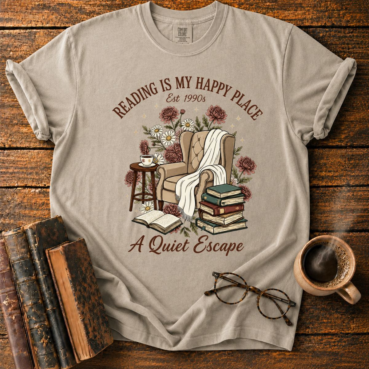 Reading Is My Happy Place T-Shirt