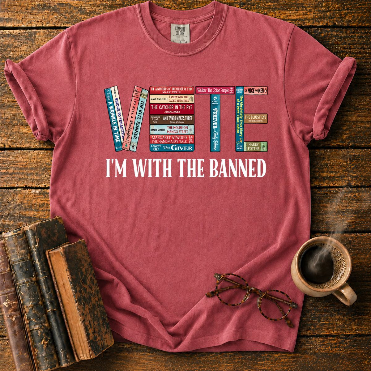 Vote I'm With The Banned Books T-Shirt