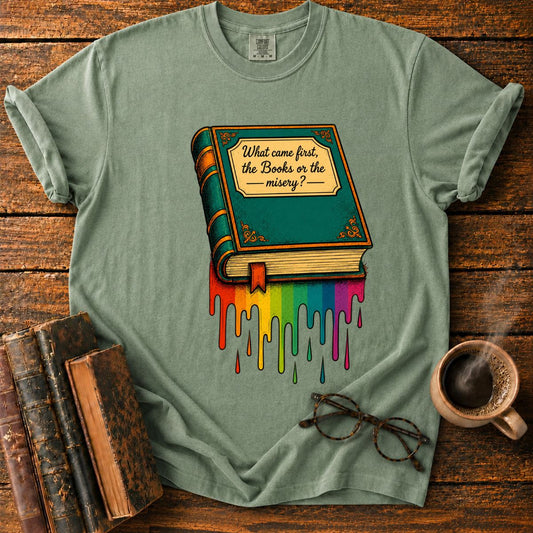 Vintage Book with Rainbow Drips T-Shirt