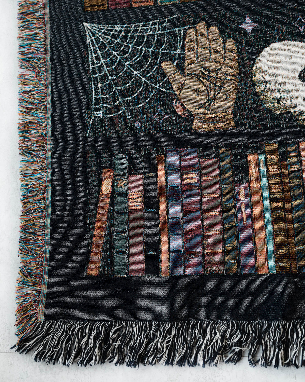 Witchy Bookshelf Woven Blanket