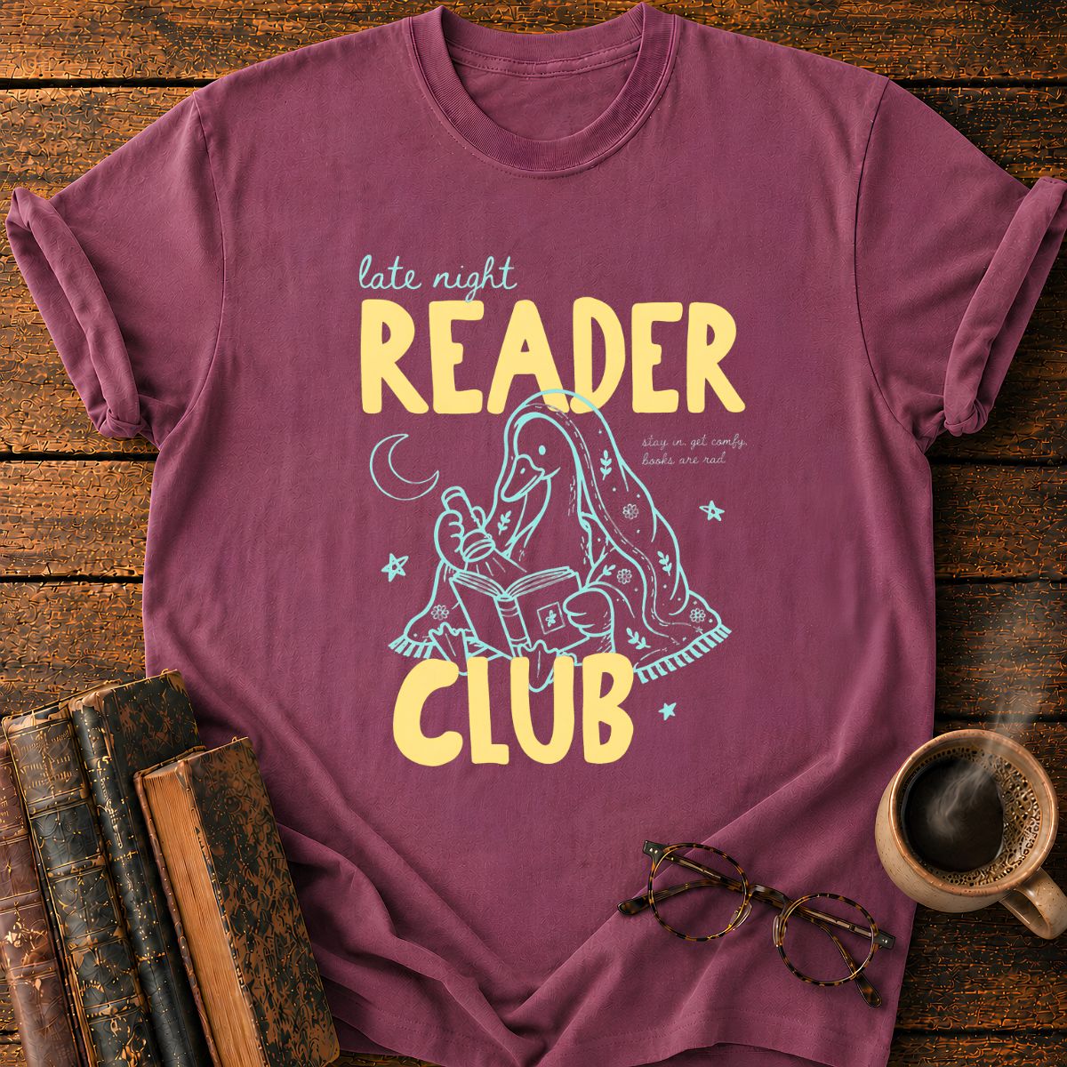 Late Night Reader Club T-Shirt
