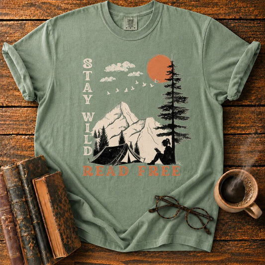 Stay Wild, Read Free Outdoors T-Shirt