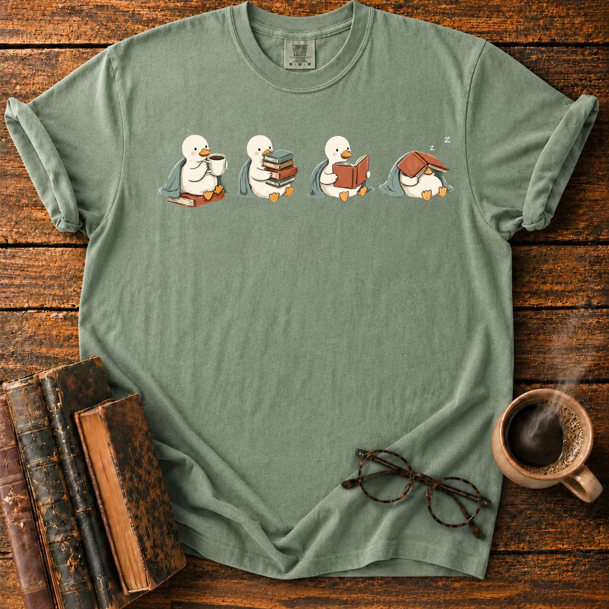 Cozy Duck Reading Club T-Shirt