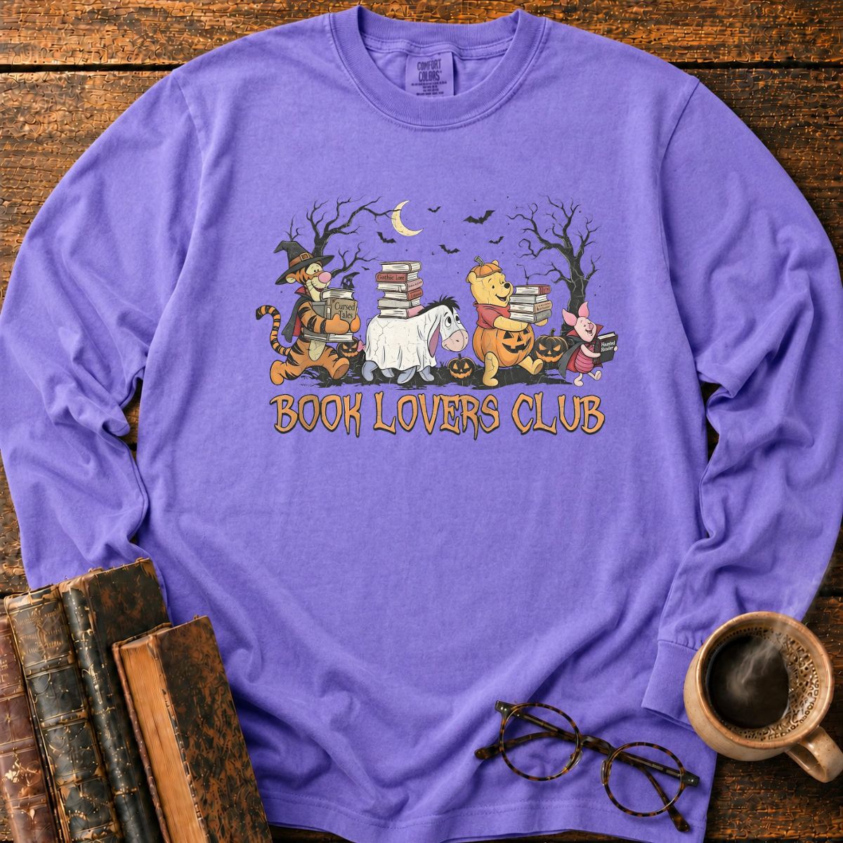 Halloween Book Lovers Club LS T-Shirt