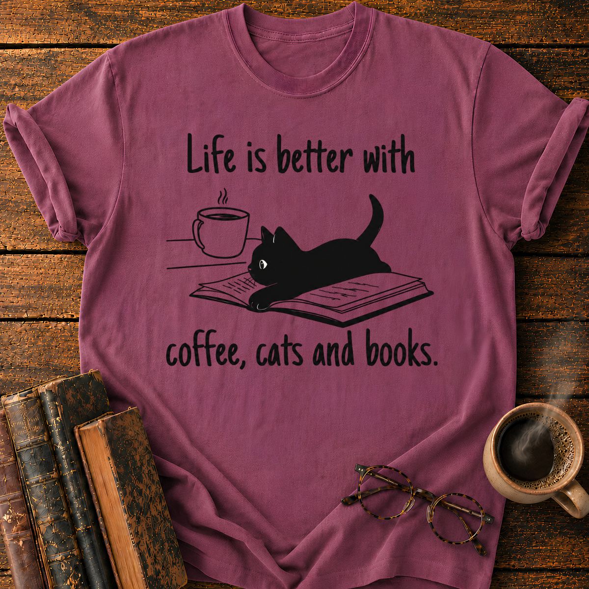 Life is Better With Books T-Shirt