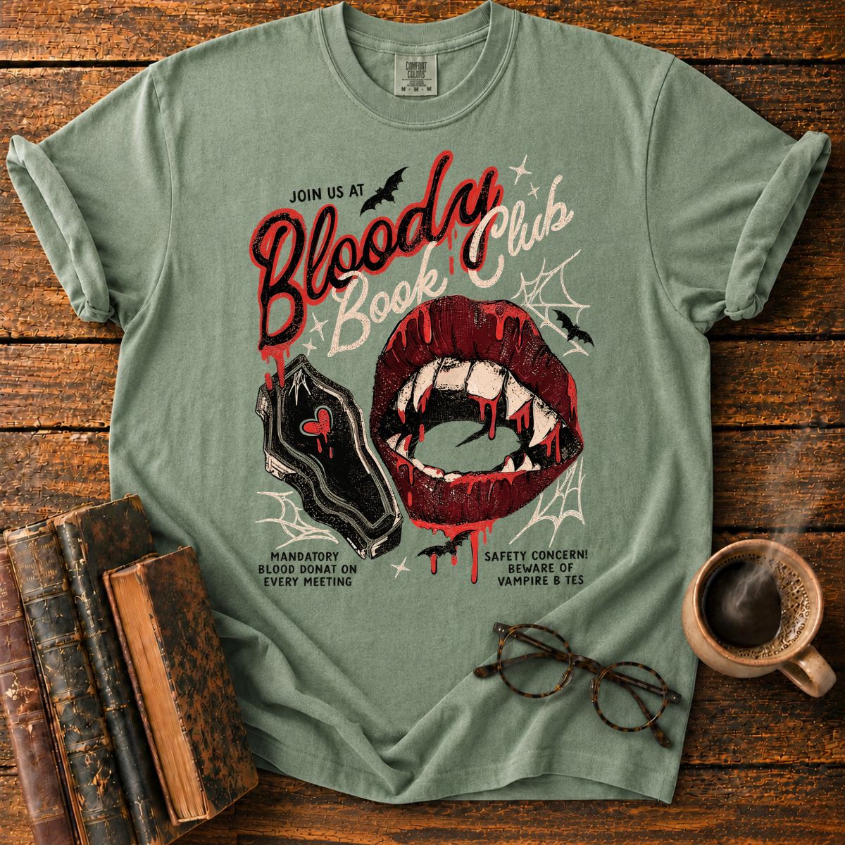 Blood Book Club Horror T-Shirt