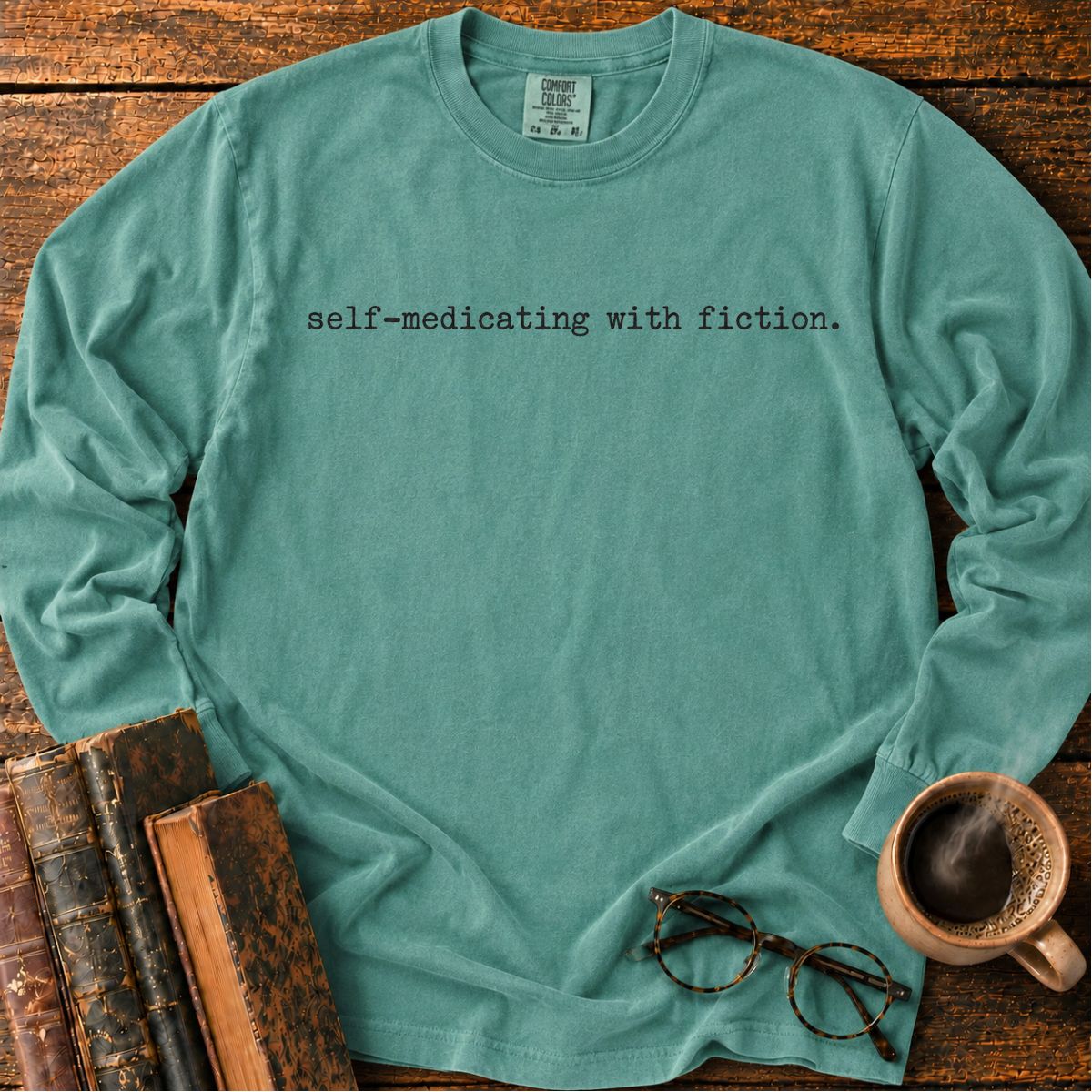 Self Medicating With Fiction Minimalist LS T-Shirt