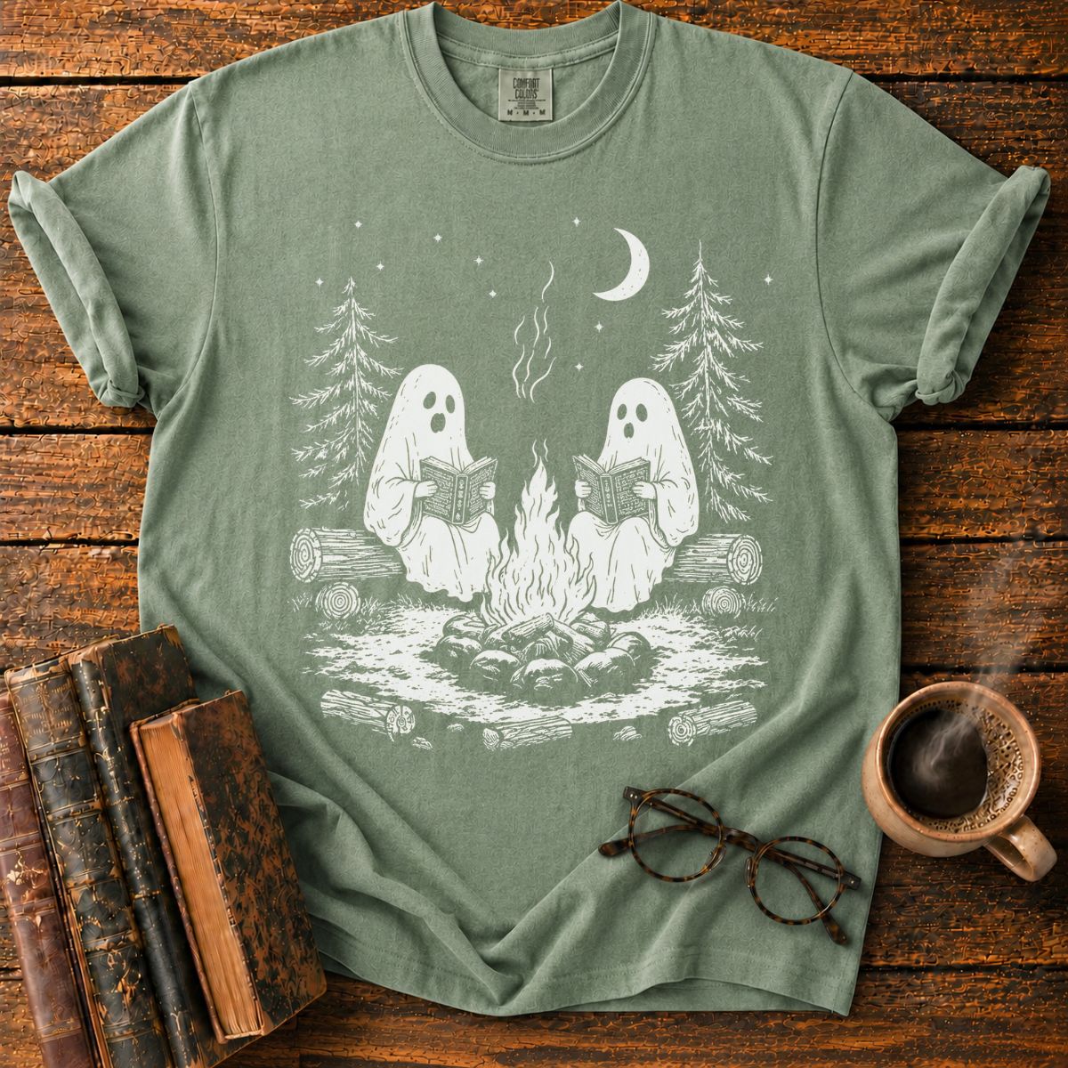 Ghostly Campfire Book Club T-Shirt