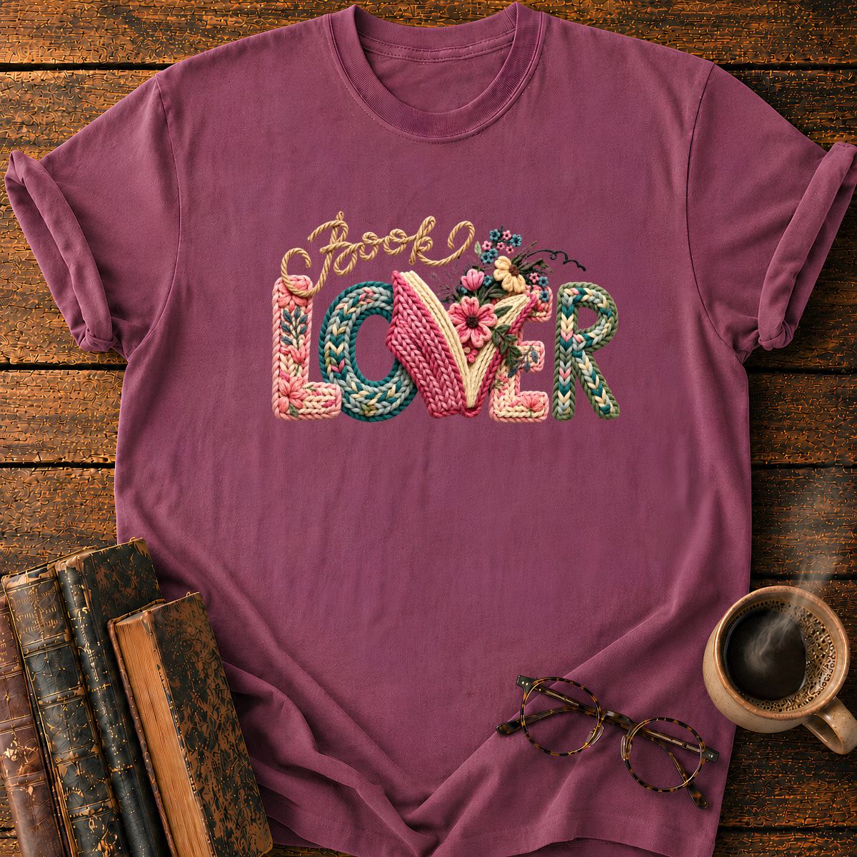 Book Lover in Bloom T-Shirt