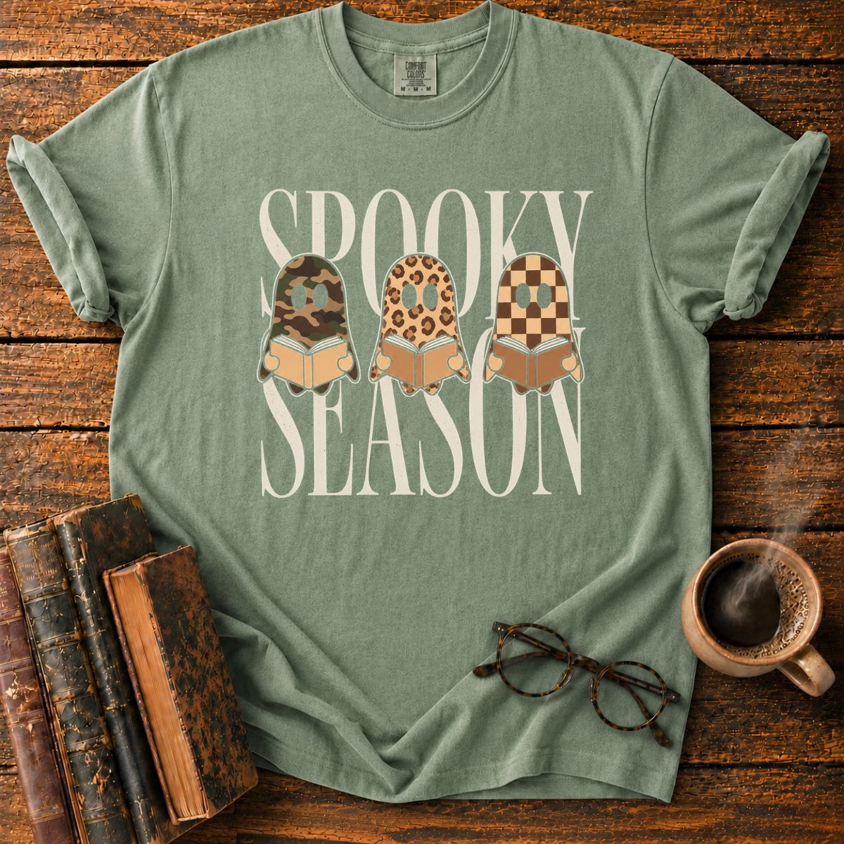 Spooky Season Ghosts Reading T-Shirt