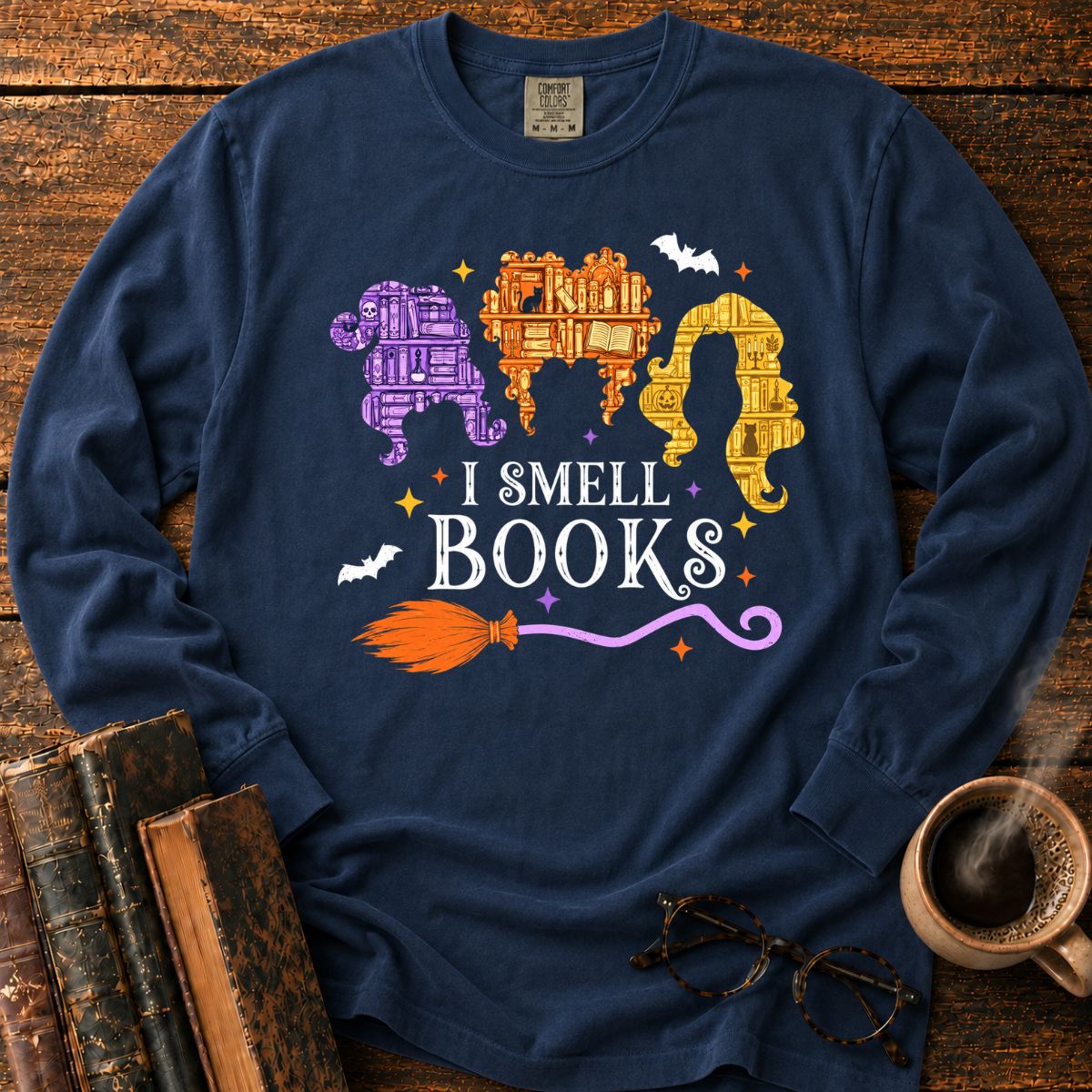 I Smell Books Halloween LS T-Shirt