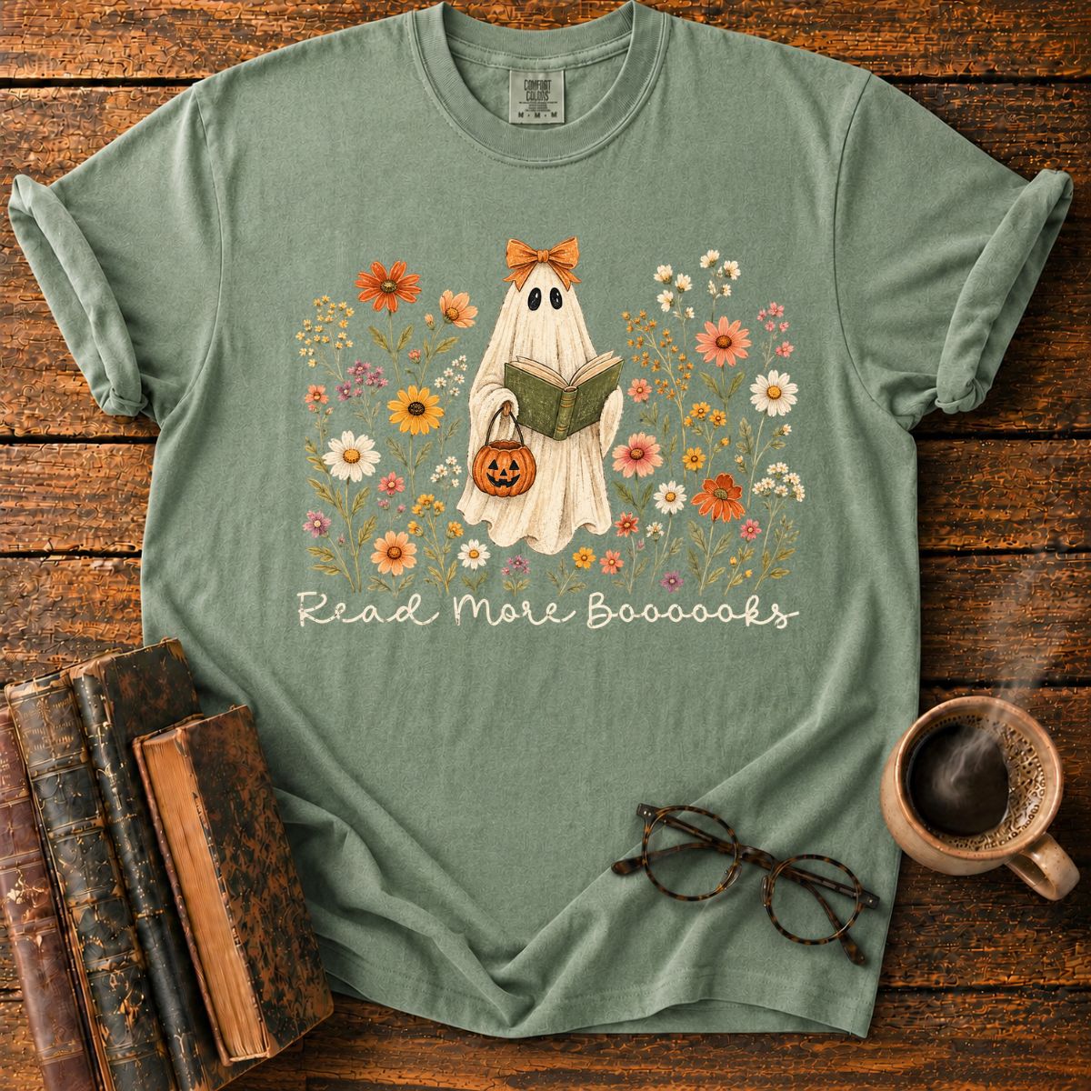 Ghostly Garden Reading Delight T-Shirt