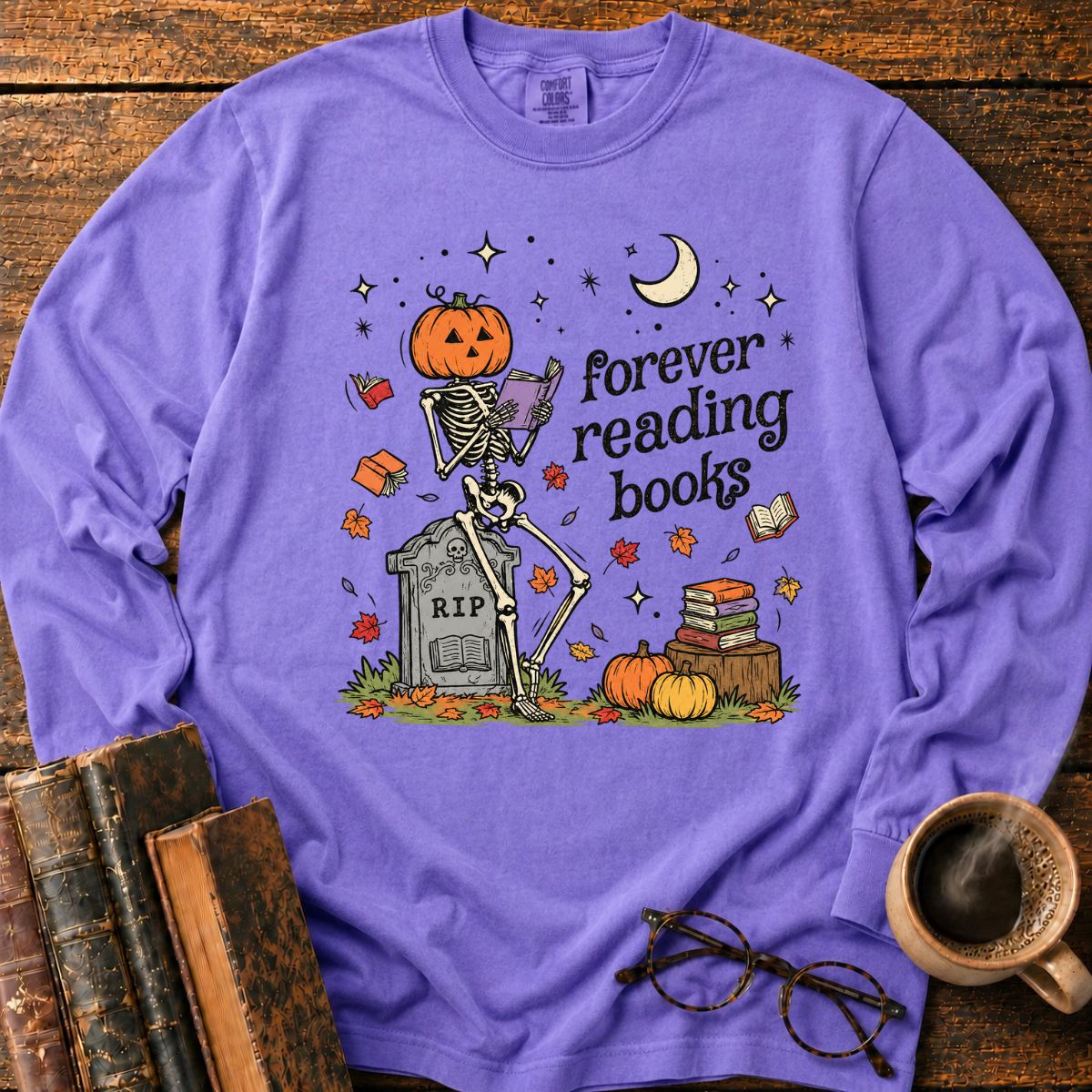 Forever Reading Books LS T-Shirt
