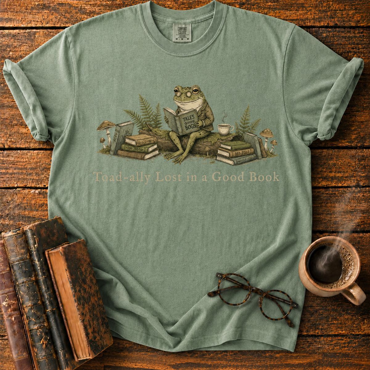 Toad-ally Lost in a Good Book T-Shirt
