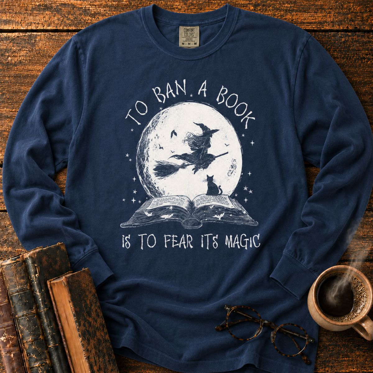 To Ban a Book’s Moonlit Magic Long Sleeve T-Shirt