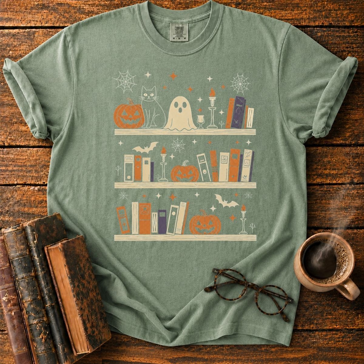 Haunted Halloween Shelf Collection T-Shirt