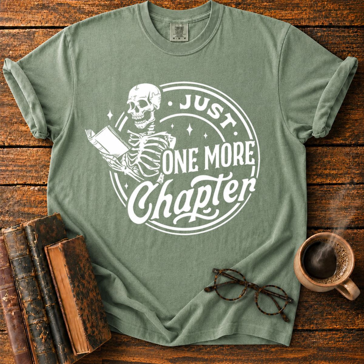 Just One More Chapter Emblem T-Shirt