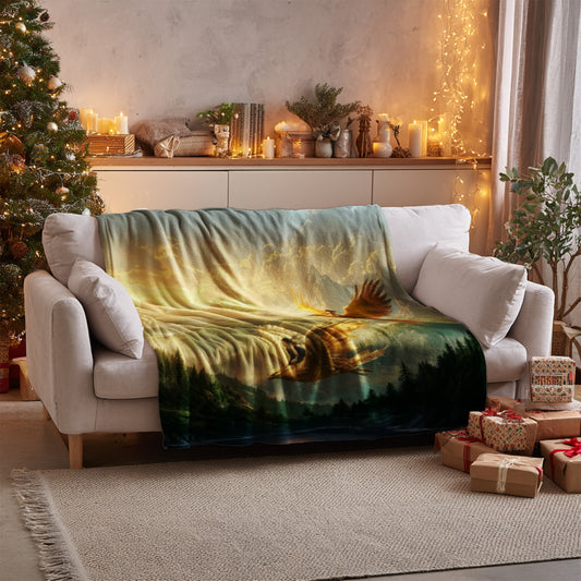 Nesryn & Sartaq Throne of Glass Velveteen Plush Blanket