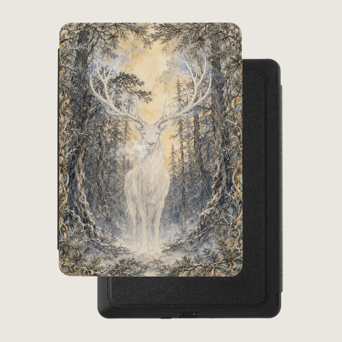 Ethereal Stag Forest Kindle Case